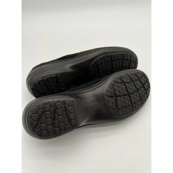 New Cobb Hill by New Balance Brown and Black Slip on Clogs Comfort Flats 7N - Picture 11 of 11